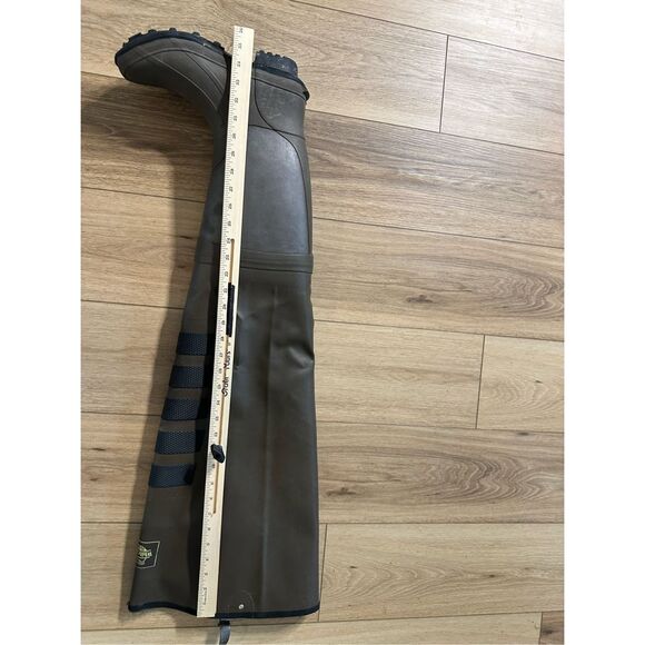 White River Men's Brown Rubber Rubber Boot-Foot Hip Waders Size 9 - Picture 5 of 5